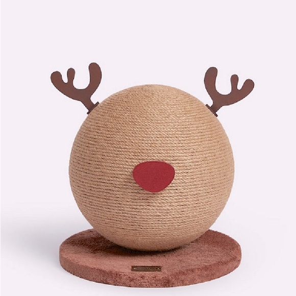 VETRESKA Reindeer Cat Scratching Post, Cat Scratcher with Sisal Rope - Picture 1 of 3